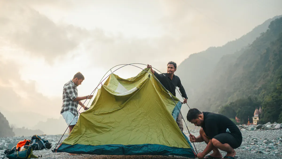 Tent Setup Steps